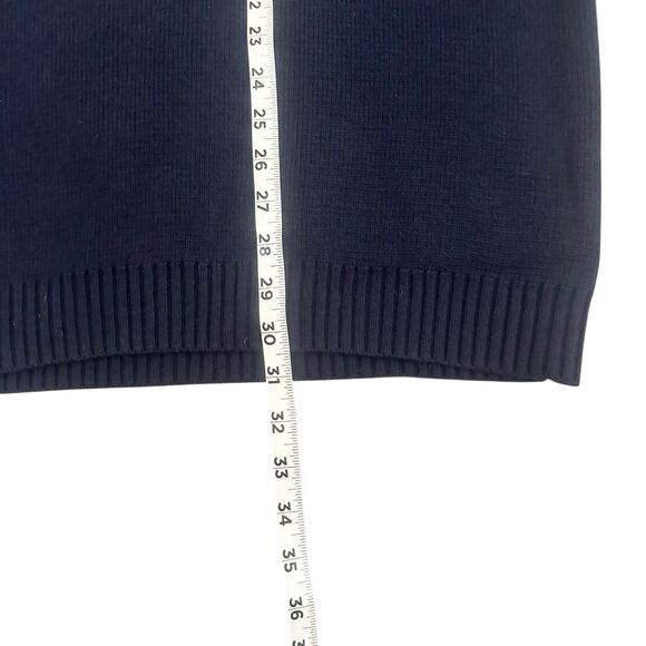 Marine Layer Sweater Mens XL Quarter Zip Pullover Wool Blend Archive Armas Navy - Picture 5 of 11